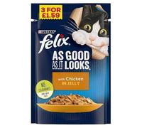 Felix As Good As It Looks with Chicken in Jelly 100g - Box of 20 (Price Marked)