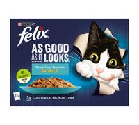 Felix As Good As It Ocean Feasts Selection in Jelly 12 x 85g (1.02kg)