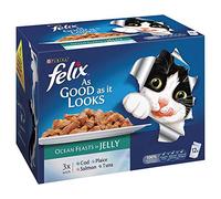 Felix Pouch Agail Ocean Feasts Multipack Mvp 12x100g (Pack of 4)