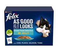 Felix As Good AsItLooks Ocean Feast SelectioninJelly12x100g(Pack of 4)