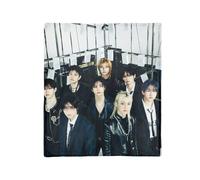 Felix Blanket Flannel Throw Blanket BangChan Lee Know Changbin Hyunjin Han Seungmin I.N Felix Throw for Bed Sofa Office Gifts for Friends and Fans