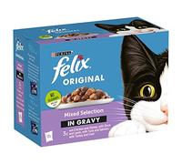 Felix Cat Pouches Mixed In Gravy 100g (12 Pouches)