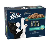 Felix Deliciously Sliced Multibuy 24 x 80g - Fish Selection in Jelly
