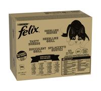 Felix Cat Treats - 20% Off! * - Mixed Selection Tasty Shreds (120 x 80g)