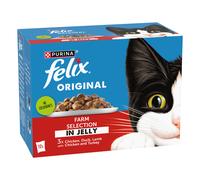 Felix Original Pouches 12 x 85g - Farm Selection in Jelly