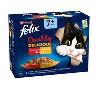 Felix Cat Treats / Food - 20% Off! * - Senior As Good As It Looks - Doubly Delicious Countryside Selection in Jelly (12 x 85g)