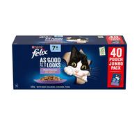 Felix Cat Treats / Food - 20% Off! * - Senior As Good As It Looks Mixed Selection in Jelly (40 x 85g)