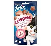 FELIX Crispies Cat Treats Salmon and Trout 45g