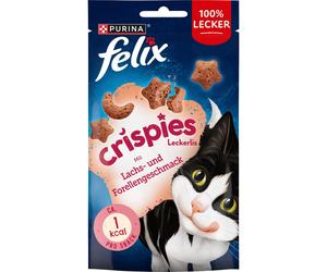 Felix Crispies Cat Treats with Proteins, Vitamins and Omega 6 Fatty Acids, Pack