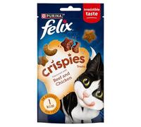 Felix Crispies Cat Treats – Chicken & Beef – 8×45g