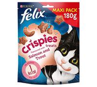 Felix Crispies Cat Treats Salmon & Trout 180g, Pack of 5