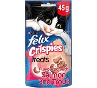 FELIX Crispies Salmon and Trout Cat Treats - 45g