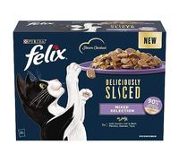 FELIX Deliciously Sliced Mixed Selection in Jelly Wet Cat Food - 12 x 80g