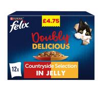 Felix Doubly Delicious 12 x 85g (Pack of 4)