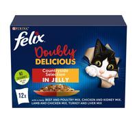 Felix Doubly Delicious Countryside Selection in Jelly12x100g(Packof 4)
