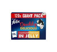Felix Doubly Delicious Meat Cat Food 120x100g
