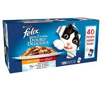 Felix Doubly Delicious Meaty Selection In Jelly Wet Cat Food 40 x 100g