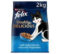 Felix Doubly Delicious Salmon and Vegetables Dry Cat Food - 2kg