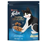 Felix Doubly Delicious Salmon & Veg Dry Cat Food 750g