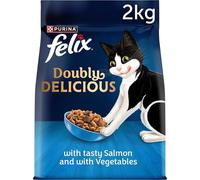 FELIX Doubly Delicious Salmon & Vegetables Dry Cat Food 5x2kg