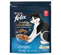FELIX Doubly Delicious Salmon & Vegetables Dry Cat Food 4x750g