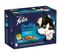 Felix As Good As It Looks Doubly Delicious Fish Selection in Jelly Cat Food (12x100g Pouches) - Size: 12 x 100g