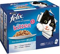 Felix Pouch Agail Kitten Fish Multipack Mvp 12x100g (Pack of 4)