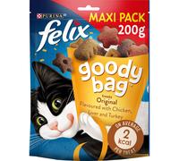 Felix Goody Bag Cat Treats Original Mix 200g, Pack of 5