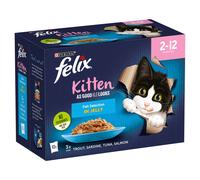 Felix Kitten As Good As It Looks Fish Selection in Jelly 2-12 Months 12 x 85g (1.02kg)
