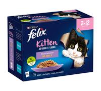FELIX As Good As it Looks Kitten Mixed in Jelly Wet Cat Food 12x85g