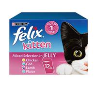 Felix Kitten Cat Food Mixed Selection in Jelly, 12 x 100 g