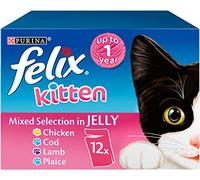 FELIX Kitten Cat Food Mixed Selection In Jelly 12x100g