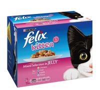 Felix Kitten Mixed Selection in Jelly (12x100g Pouches) - Size: 12 x 100g