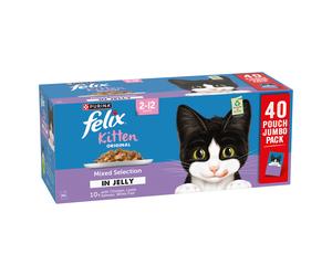 Felix Kitten Original Pouches 40 x 85g - Mixed Selection