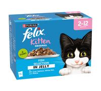 Felix Original Kitten Fish Favourites in Jelly Wet Cat Food - 12 x 85g