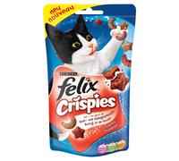 Felix Krispies With Beef & Chicken 45 G - 8 Piece,Cat Treats, New
