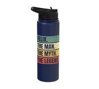 Felix Man Myth Legend Quote Retro Funny Best Name Felix Stainless Steel Insulated Water Bottle