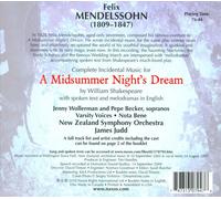 Solos:Varsity:Nb:Nzso:Judd - Mendelssohn: A Midsummer Night's Dream