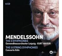 Felix Mendelssohn-Ba - 5 Symphonies - The 13 String Symphonies - New - R1398z
