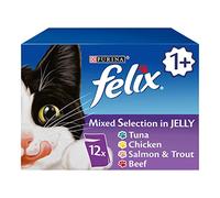 Felix Mixed Selection in Jelly Cat Food (12x100g Pouches) - Size: 12 x 100g