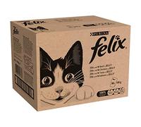 Felix Mixed Selection in Jelly Cat Food, 100 g x 80 Pouches