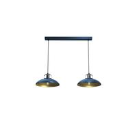 Felix Navy Blue/Gold Pendant Light 2xE27 MLP7715