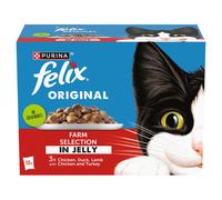 Felix Original Farm Selection in Jelly Wet Cat Food 12x85g