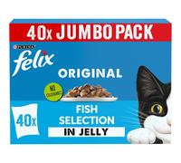 FELIX ORIGINAL Fish Favourites in Jelly Wet Cat Food 40x85g