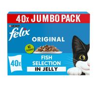 FELIX ORIGINAL Fish Favourites in Jelly Wet Cat Food 40x85g