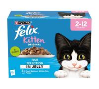 Felix Kitten Pouches - Fish Selection (12 x 85g)