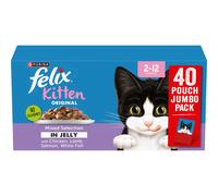 FELIX Original Kitten Mixed Selection in Jelly Wet Cat Food 40x85g