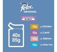 FELIX ORIGINAL Mixed Menu in Jelly Wet Cat Food 40x85g