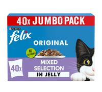 FELIX Original Mixed Selection in Jelly Wet Cat Food 40x85g