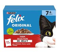 FELIX Original Senior 7+ Farm Selection in Jelly Wet Cat Food 12x85g
